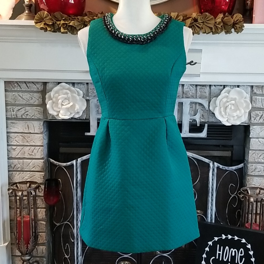 La Chapelle Sport green mini dress, size S